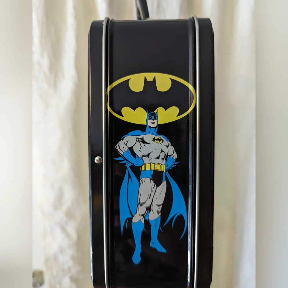 Batman square tin tote metal lunchbox - Picture 4 of 6